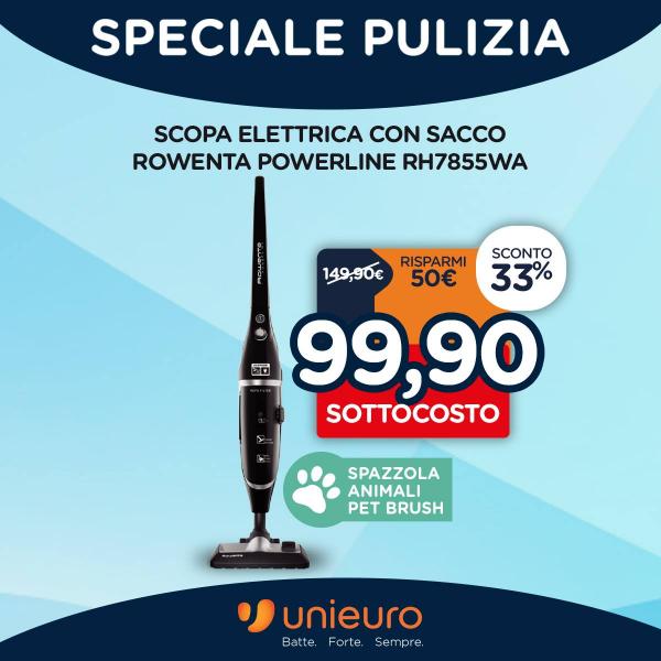 Speciale pulizia: scopa elettrica Rowenta Powerline a 99€