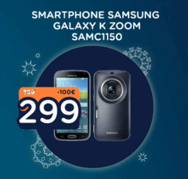 I Natalissimi Unieuro: solo domani 23 dicembre Smartphone Samsung Galaxy K Zoom a 299€